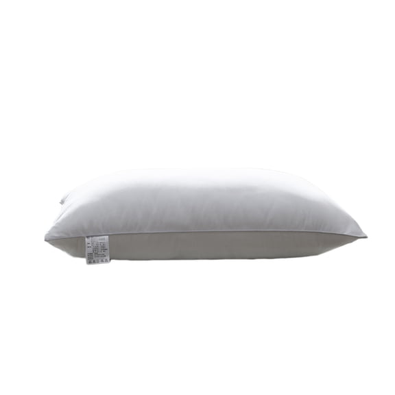 Hotel Quality White Down Pillowcase for Supine or Side Sleepers, High Elasticity Pillow Insert, 48x74cm