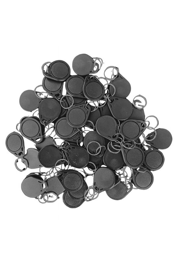 Hotel RFID Key FOB Re-Writable Multiple Times. 100 Pcs. Works in 13.56 MHz Frequency
