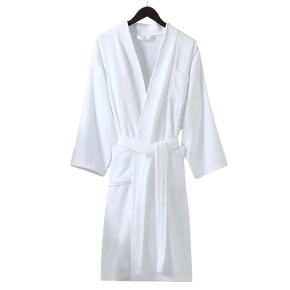 Hotel Robe 100% Cotton Kimono Bathrobes for Women & Men,Soft Towel Robes Ladies Loungewear Cozy Nightgown Sleepwear with Pockets