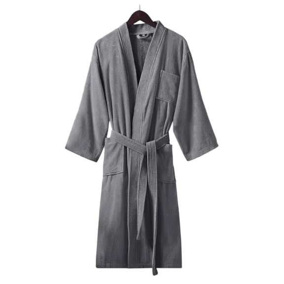 Hotel Robe 100% Cotton Kimono Bathrobes for Women & Men,Soft Towel Robes Ladies Loungewear Cozy Nightgown Sleepwear with Pockets