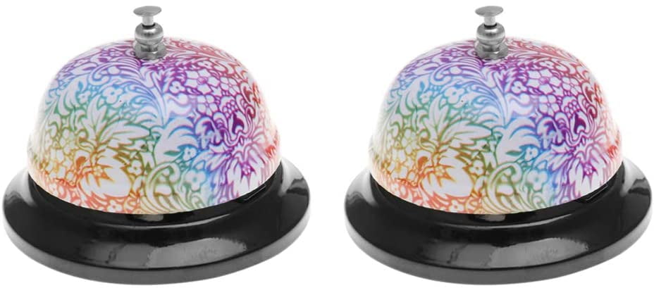 Call Bell Hotel Room Bell 2pcs S S Desk Bell Metal Customer Reception Bell For Hotel Restaurant Bar Kitchen Service Bell