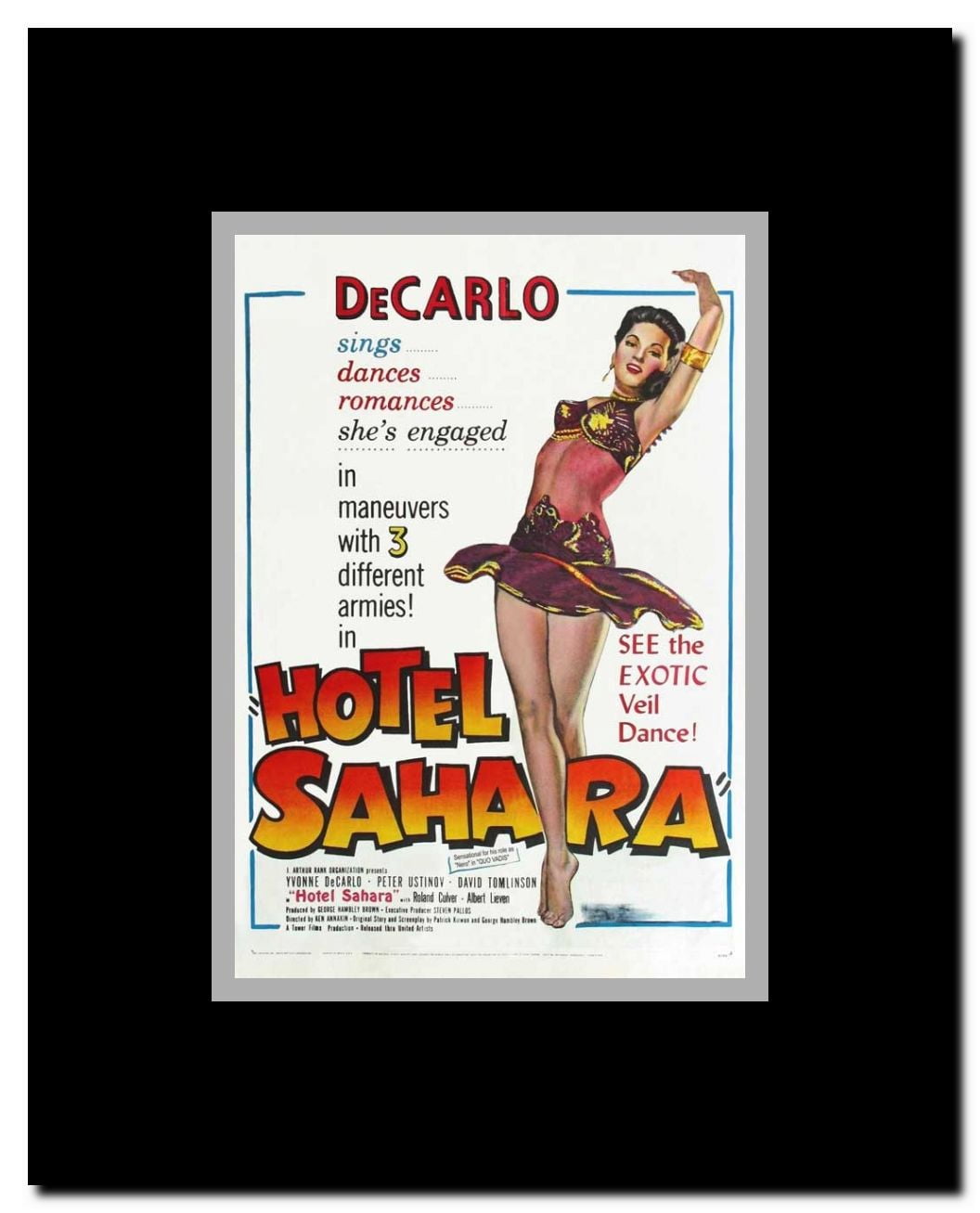 Hotel Sahara Framed Movie Poster