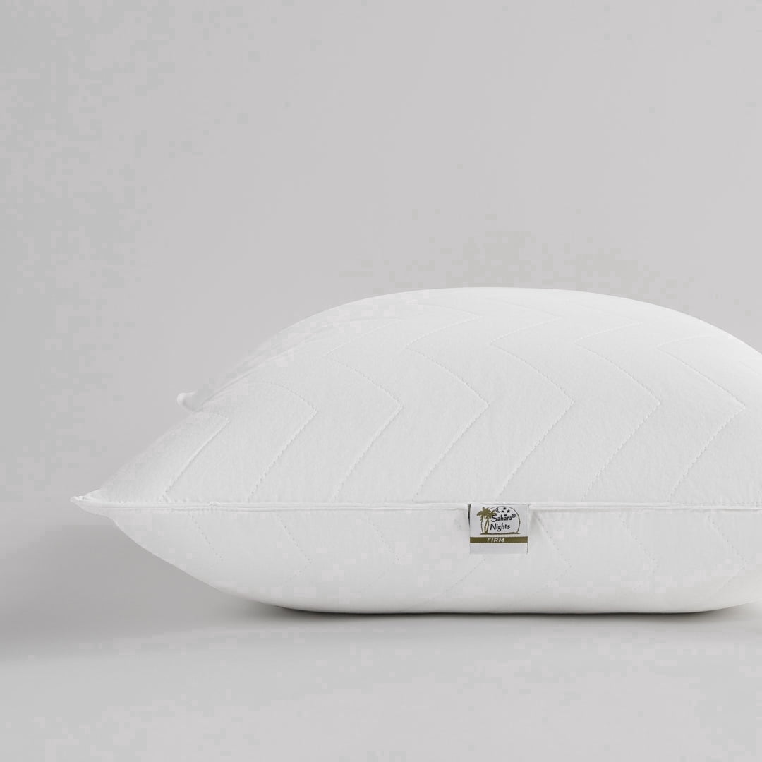 Sobel Westex: Hotel Sahara Nights Firm Pillow for Adults | Microfiber Side Sleeper | 300TC 100% Cotton Case | Hotel and Resort Quality |  Soft, Machine Washable, Hotel Quality, Queen (1 Pack)