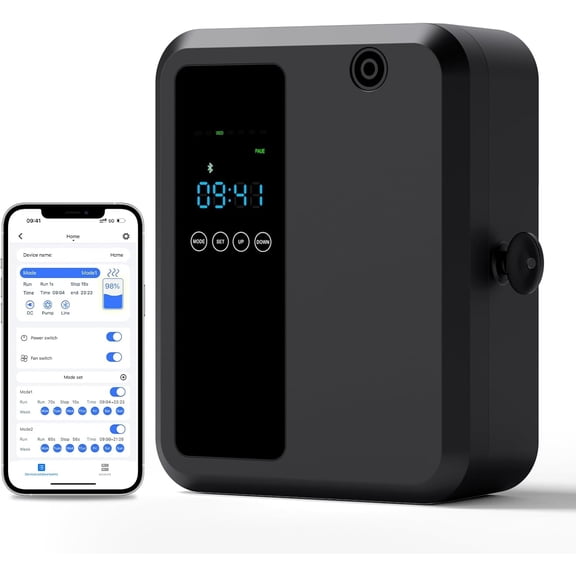 Hotel Scent Diffuser for Large Room, 500ml Smart Waterless Oil Diffuser, Whole House Air Fragrance Machine with LED Display