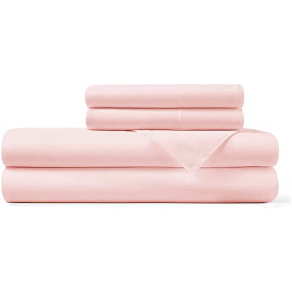Hotel Sheets Direct 100% Bamboo Sheets - Queen Size Sheet and Pillowcase Set - Cooling, 4-Piece Bedding Sets - Rose Pink