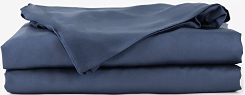 Hotel Sheets Direct Bamboo 4 Piece Bed Sheet Set – Cooling, Twin Navy Blue