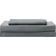 thumbnail image 1 of Hotel Sheets Direct Luxury 100% Bamboo Bed Sheet Set - Eco-Friendly, Hypoallergenic, Wrinkle Resistant. Bamboo 3 Piece Bed Sheet Set (Twin XL, Dark Gray), 1 of 2