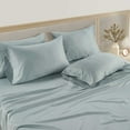 thumbnail image 1 of Hotel Signature 800 Thread Count Cotton 6-Piece Sheet Set Blue Full, 1 of 8