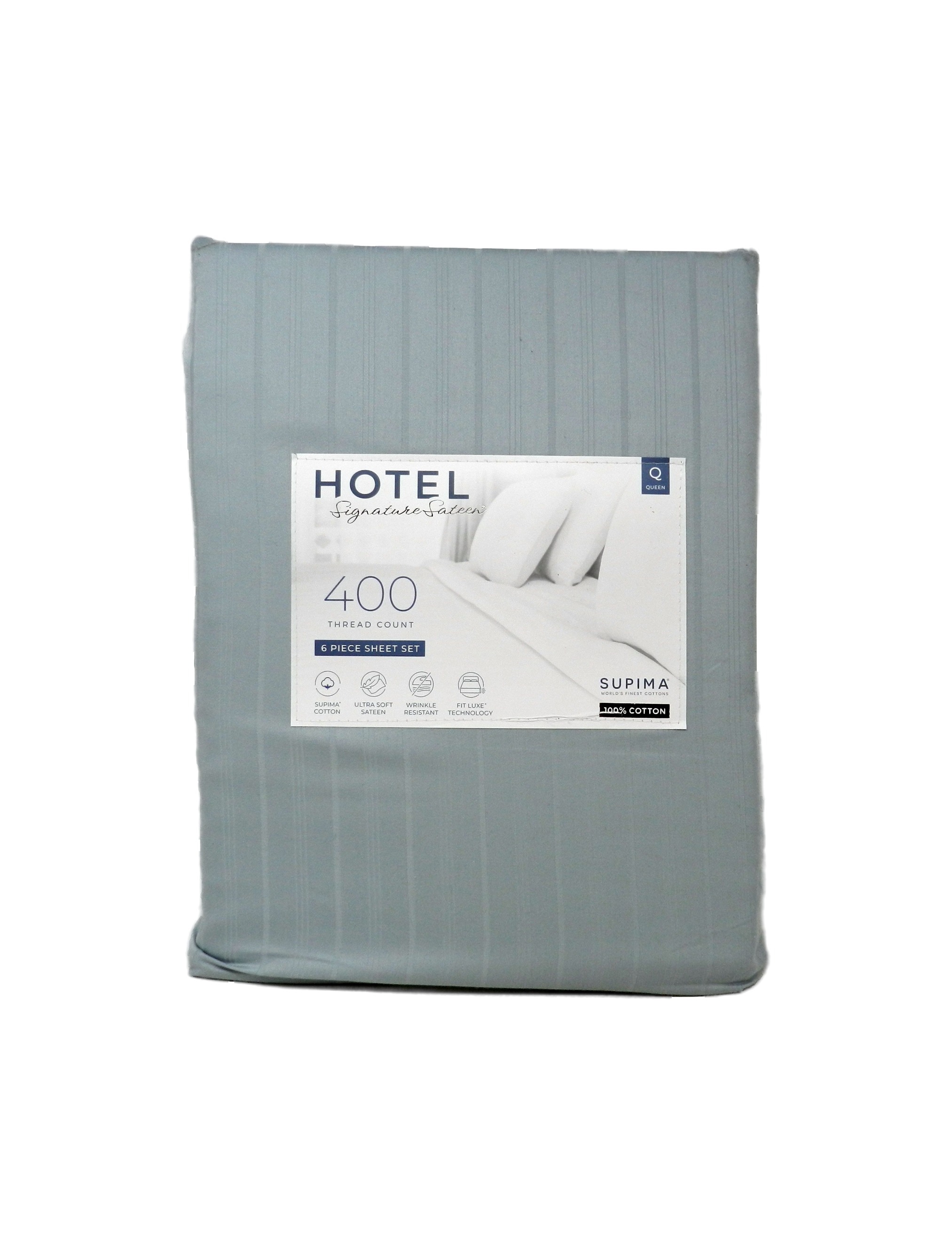Hotel Signature Sateen Supima Cotton 400 Thread Count 6 Piece Sheet Set