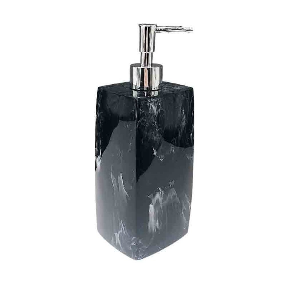 Hotel Soap Dispenser Lotion Bottle Home Bathroom Dispensing Push Bottle Plastic Flower White/Flower Black 800ml