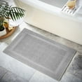 thumbnail image 1 of Premium Cotton Banded Light Grey Bath Mats Pack of 2, 22x34 inches [Not a Bathroom Rug] - Infinitee Xclusives, 1 of 11