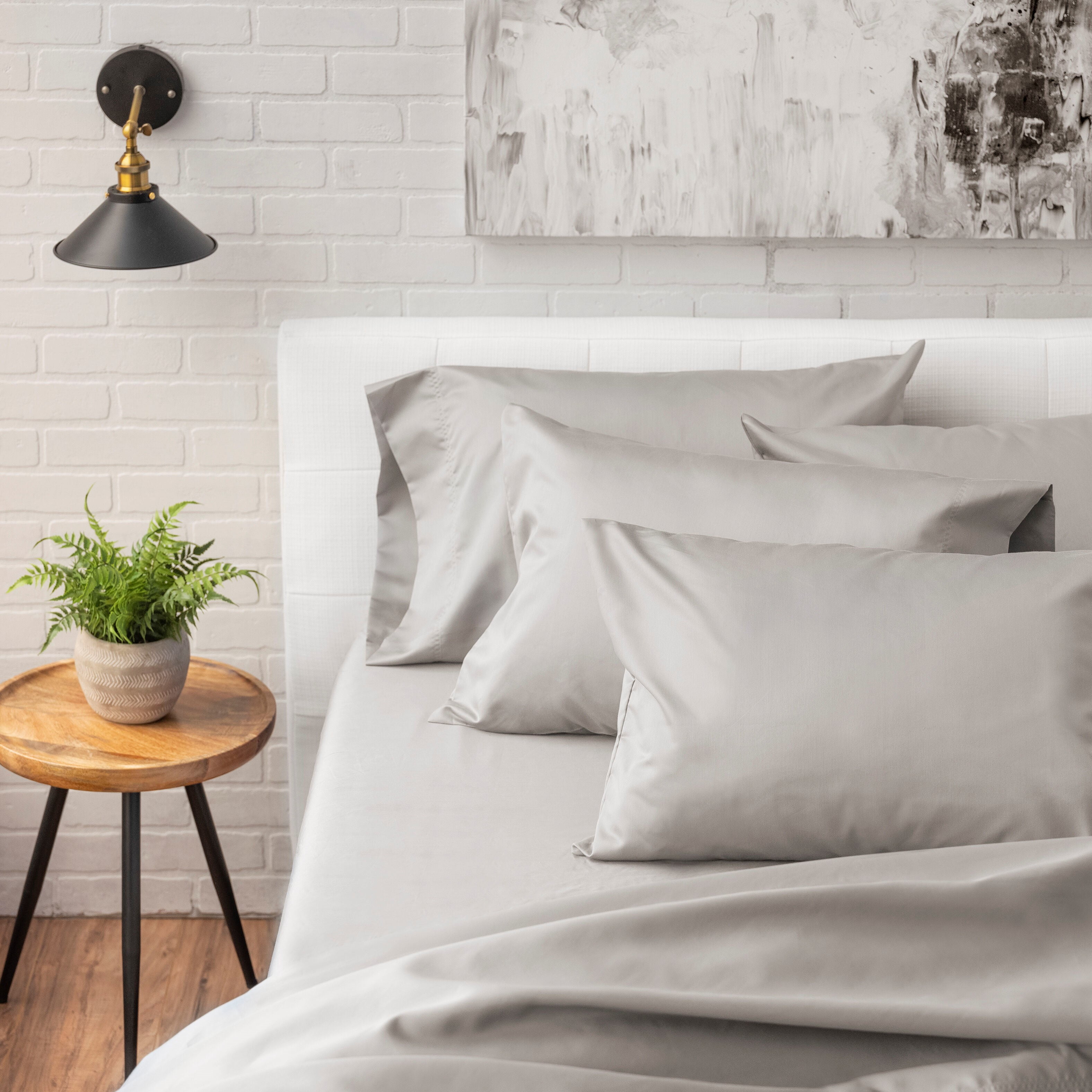 Hotel Style 1200 Thread Count Cotton Rich 6Piece Sheet Set, Grey