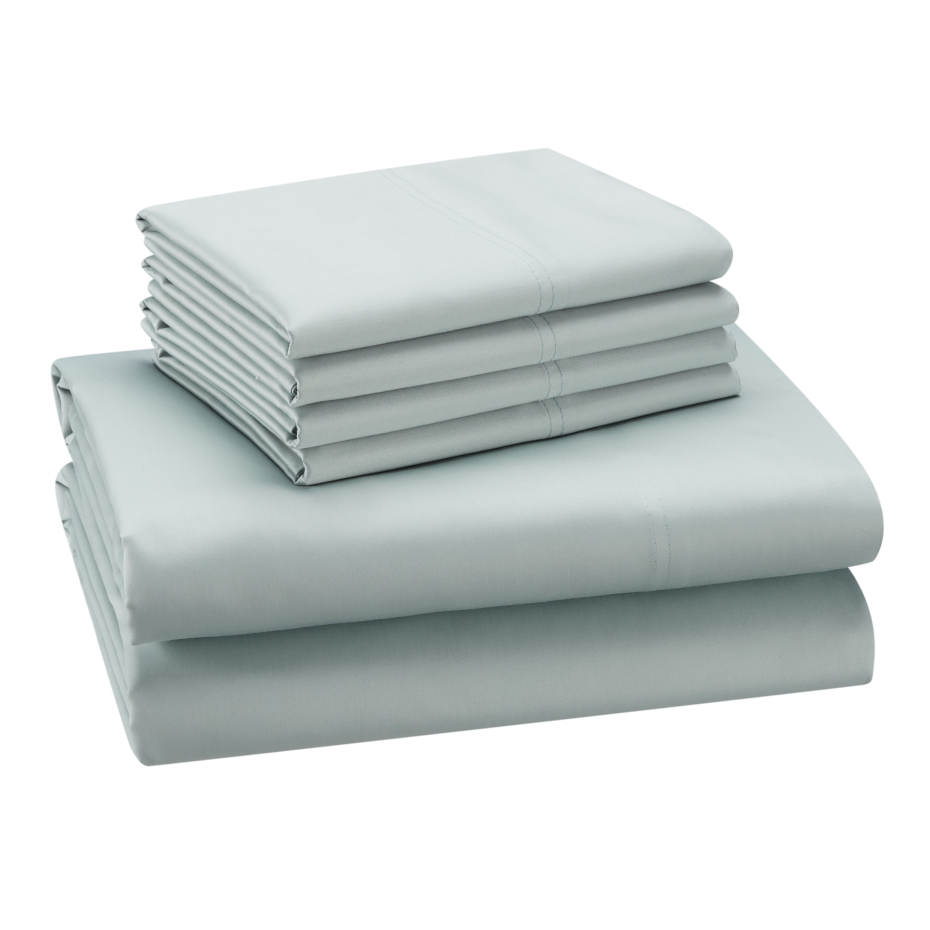 Hotel Style 1200 Thread Count Cotton Rich 6Piece Sheet Set, Soft Sea