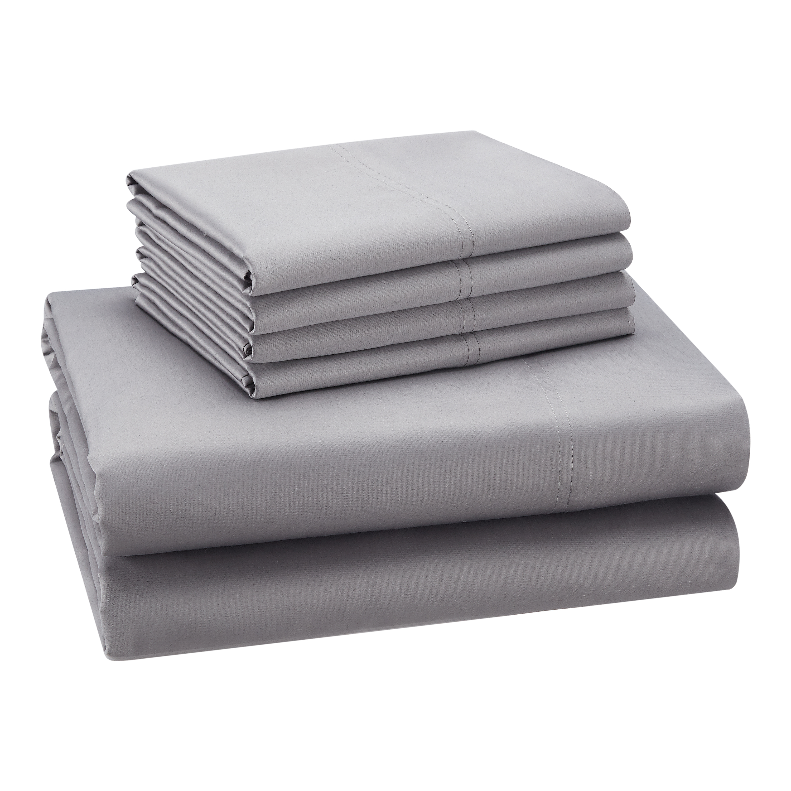 Hotel Style 1200 Thread Count Cotton Rich 6-Piece Sheet Set, Soft Silver Color, King - image 1 of 7