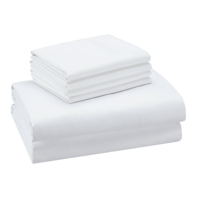 Hotel Style 1200 Thread Count Cotton Rich 6-Piece Sheet Set, White Color, King