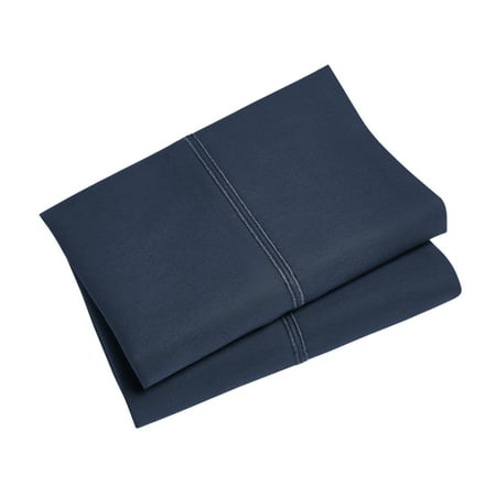 Hotel Style 300 Thread Count Washed Indigo/Washed Indigo Pillowcase, King, 2 Count , Adult/Teen