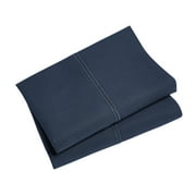 Hotel Style 300 Thread Count Washed Indigo/Washed Indigo Pillowcase, Queen, 2 Count , Adult/Teen