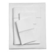 Hotel Style 4-Piece 300 Thread Count Gypsum and Platinum Silver Pima Cotton Bed Sheet Set, Full , Adult/Teen