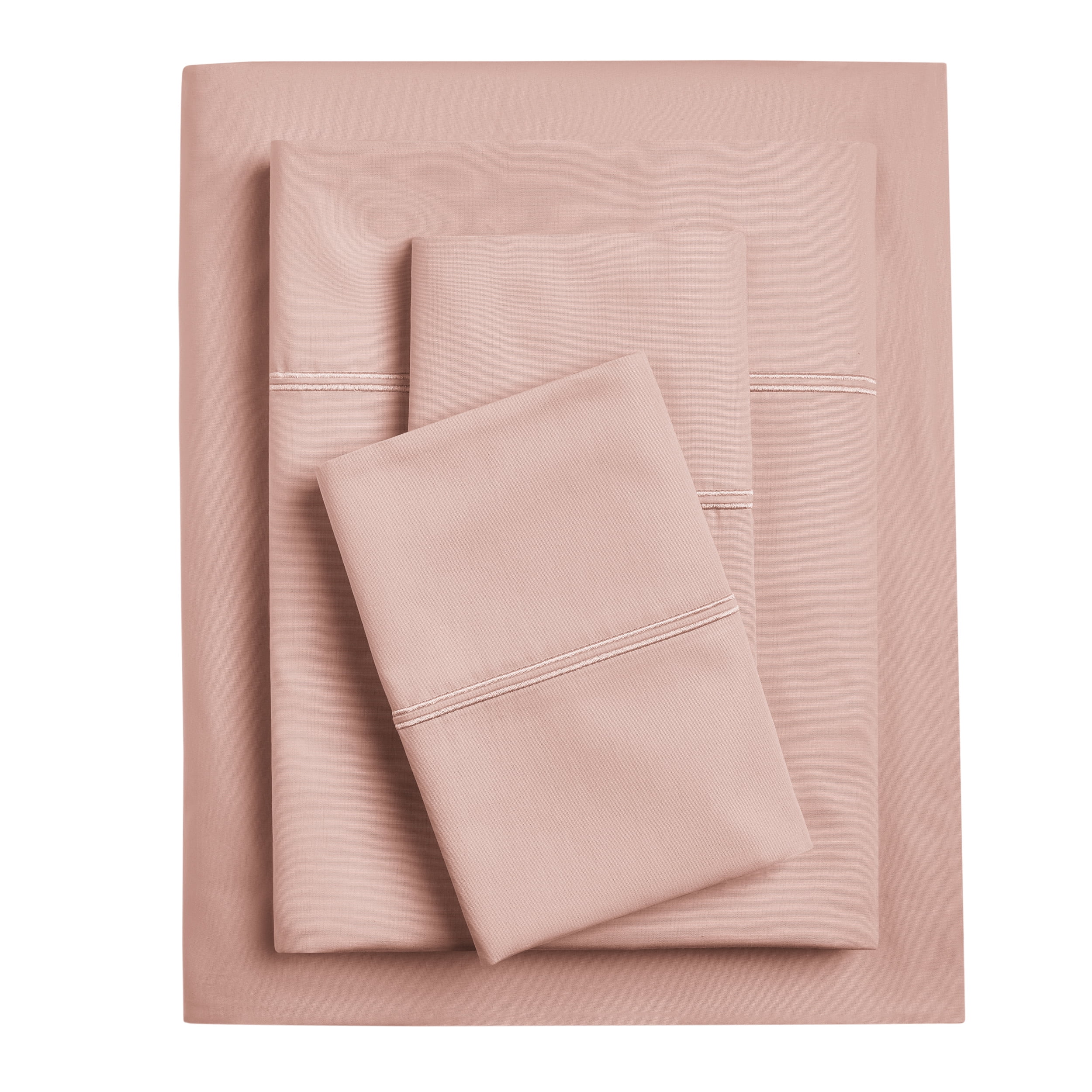 Hotel Style 4-Piece 300 Thread Count Mystical Rose Cotton Bed Sheet Set, Queen , Double marrow Hem , Adult/Teen