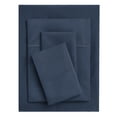 thumbnail image 1 of Hotel Style 4-Piece 300 Thread Count Washed Indigo Pima Cotton Bed Sheet Set, Queen , Double marrow Hem , Adult/Teen, 1 of 6