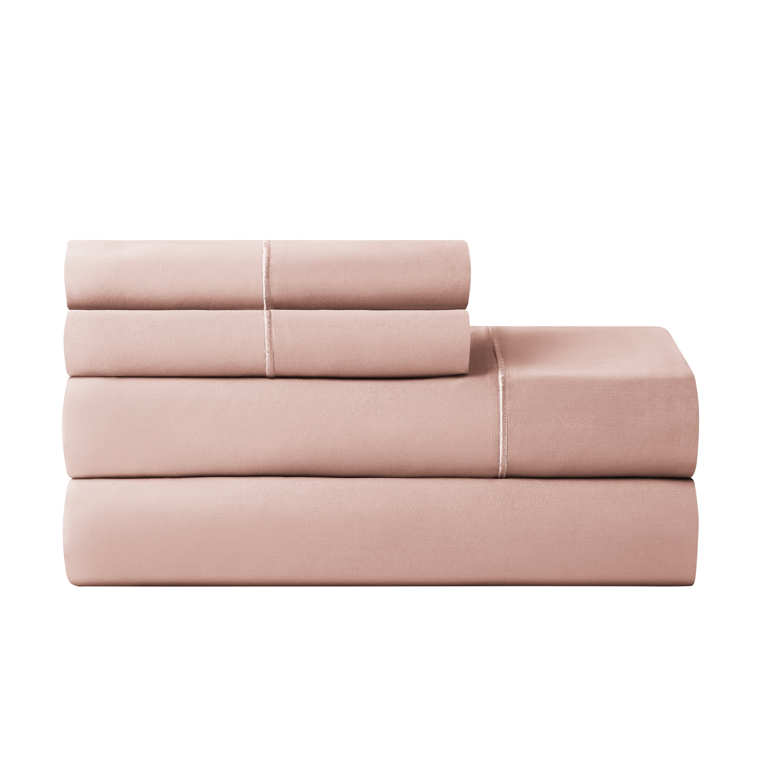 Hotel Style Egyptian Cotton 4-Piece Sheet Set, King, Rose, 600 Thread Count, Deep Pocket