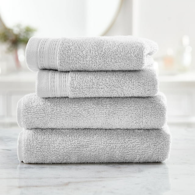 Hotel Style 4Piece Egyptian Cotton Hand Towel and Washcloth Set