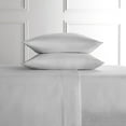 thumbnail interactive-video image 1 of Hotel Style 4-Piece Gray Lyocell & Linen Blend Percale Bed Sheet Set, King, 1 of 7