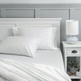 thumbnail image 1 of Hotel Style 500 Thread Count Tri-Blend with Lyocell Bed Sheet Set, Queen, Arctic White, 1 of 9