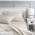 thumbnail image 1 of Hotel Style 500 Thread Count Tri-Blend with Lyocell Bed Sheet Set, Queen, Beige, 1 of 9