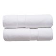 thumbnail image 1 of Hotel Style 58”L x 30”W Egyptian Cotton Bath Towels, Arctic White, 2 Pack, 1 of 5