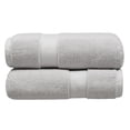 thumbnail image 1 of Hotel Style 58”L x 30”W Egyptian Cotton Bath Towels, Platinum Silver, 2 Pack, 1 of 5