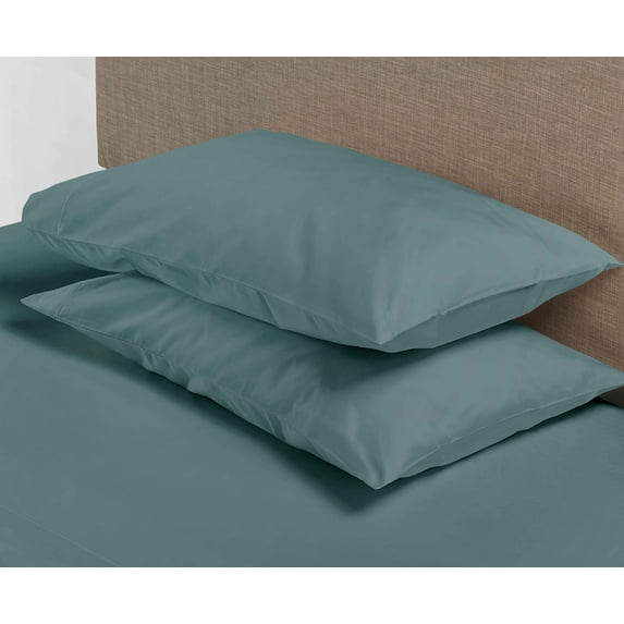 Hotel Style 600 Thread Count 100% Luxury Cotton Pillowcases, Standard, Teal Silk, 1-Pair