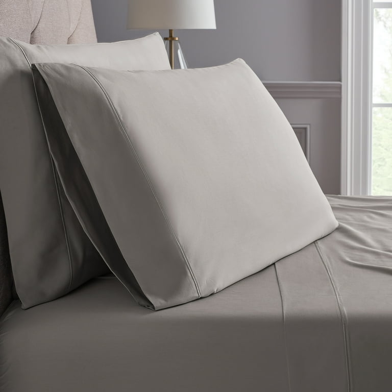 CinchFit USA Luxury 600TC 100% Cotton Sheet Sets That Fit Tight & Stay On! Double Elastic Sheets - Twin / Twin XL / White