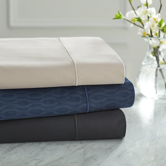 Hotel Style 600 Thread Count 100% Luxury Cotton Sheet Set, Full, Greystone
