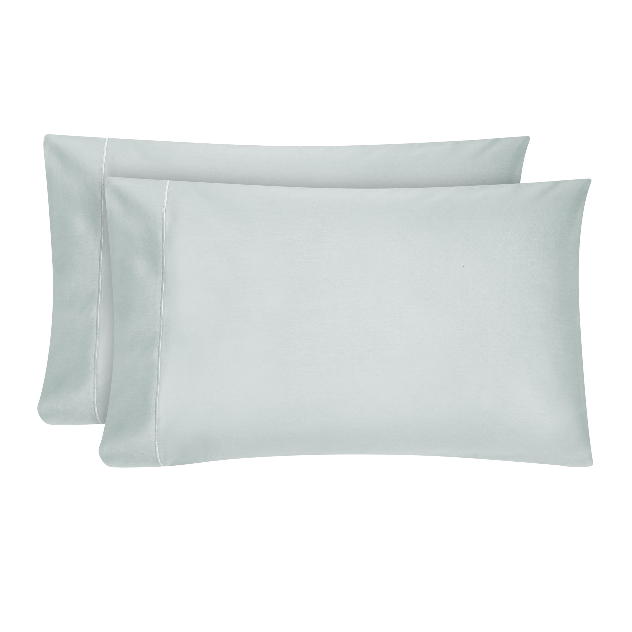 Count Blue Hotel Style 600 Thread Count Blue Egyptian Cotton Sateen Pillow Cases ...