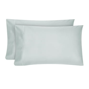 Hotel Style 600 Thread Count Blue Egyptian Cotton Adult Pillow Cases, Queen (2 Count)