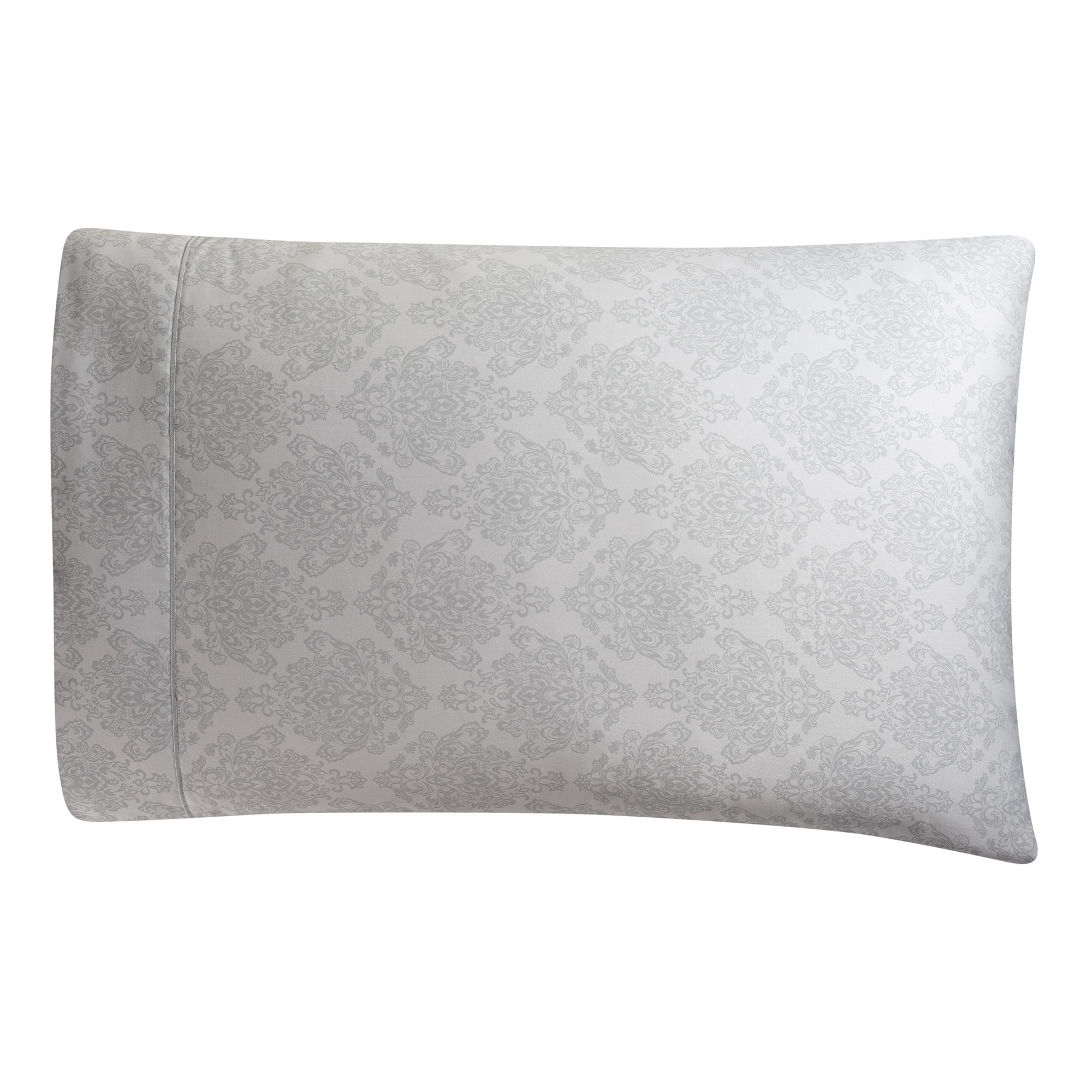 Hotel Style 600 Thread Count Gray Paisley Egyptian Cotton Pillowcases