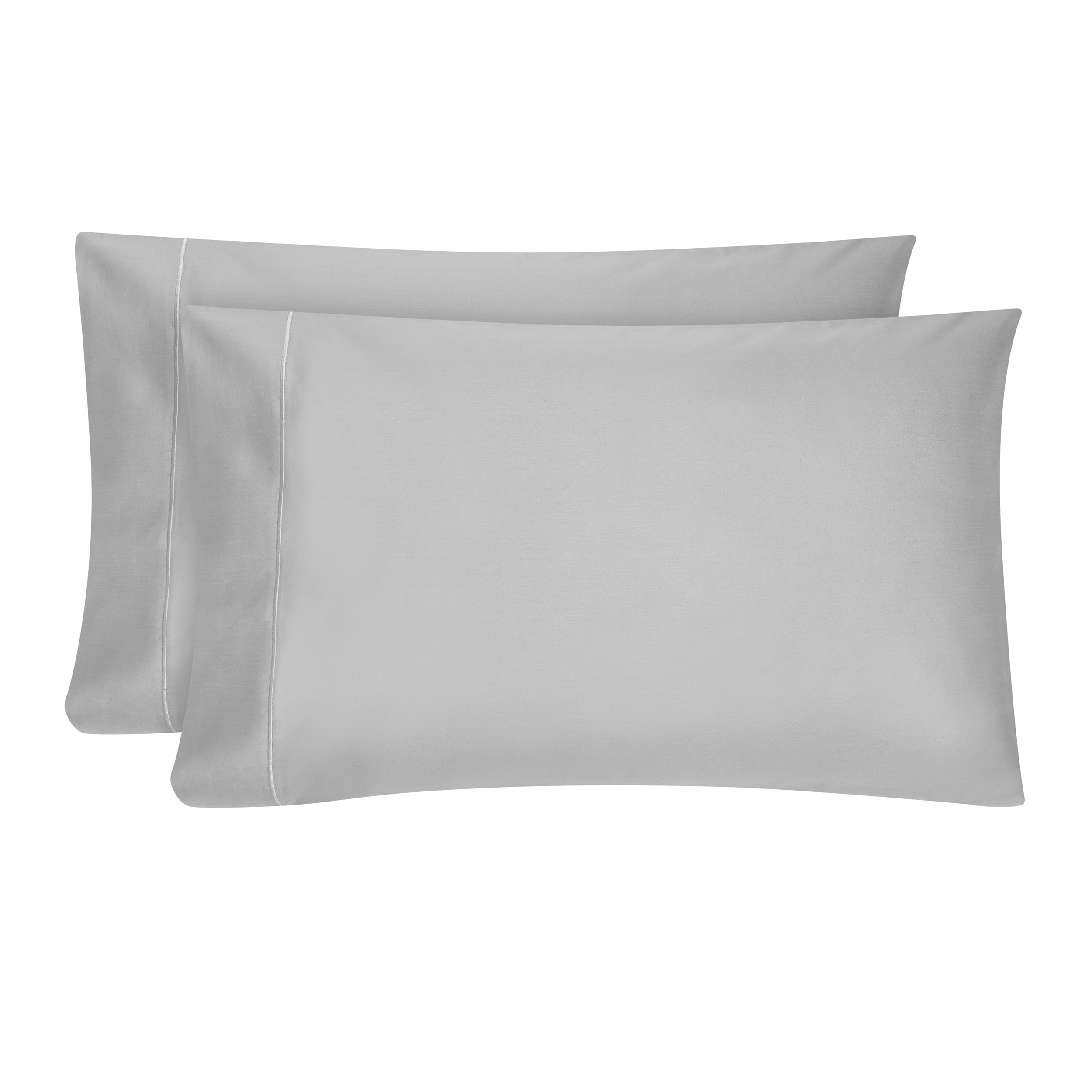 Hotel Style 600 Thread Count Grey Egyptian Cotton Adult Pillow Cases, King (2 Count)