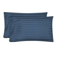 thumbnail image 1 of Hotel Style 600 Thread Count Navy Damask Stripe Egyptian Cotton Adult Pillow Cases, King (2 Count), 1 of 5