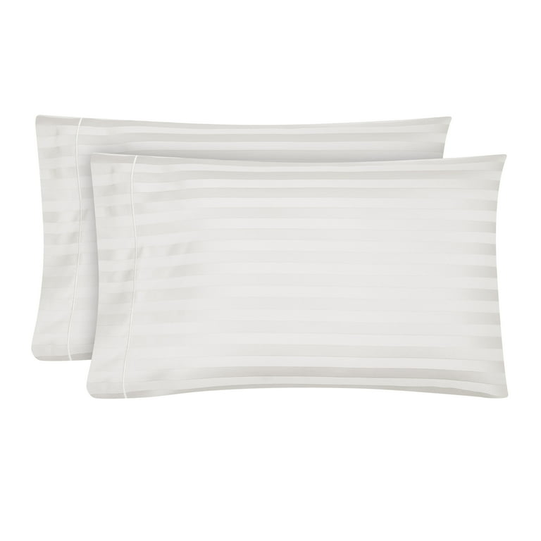 Hotel Style White Egyptian Cotton Pillow Cases Queen Set 600