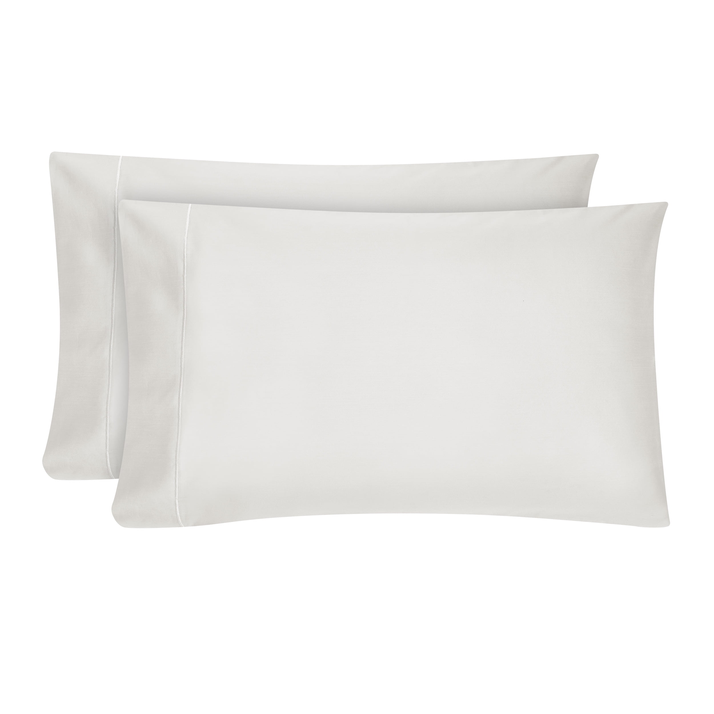 White Egyptian Cotton Standard/Queen Pillowcase Set, 600 Thread Count