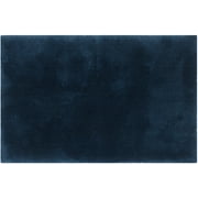 Hotel Style Micro-Polyester Blue 24 in x 40 in Bath Rug