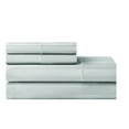 thumbnail image 1 of Hotel Style Egyptian Cotton 4-Piece Sheet Set, Queen, Duck Egg Damask Stripe, 600 Thread Count, Deep Pocket, 1 of 10