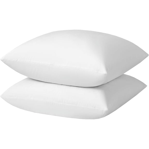 Hotel-Style Goose Feather Down Euro Pillow Insert for Sofa & Bed - 100% Odorless, Plump Cushion Filler - 233TC Cotton with Inner Liner to Prevent Poking (30x30 Inch) - Soft, Durable, Hypoallergenic