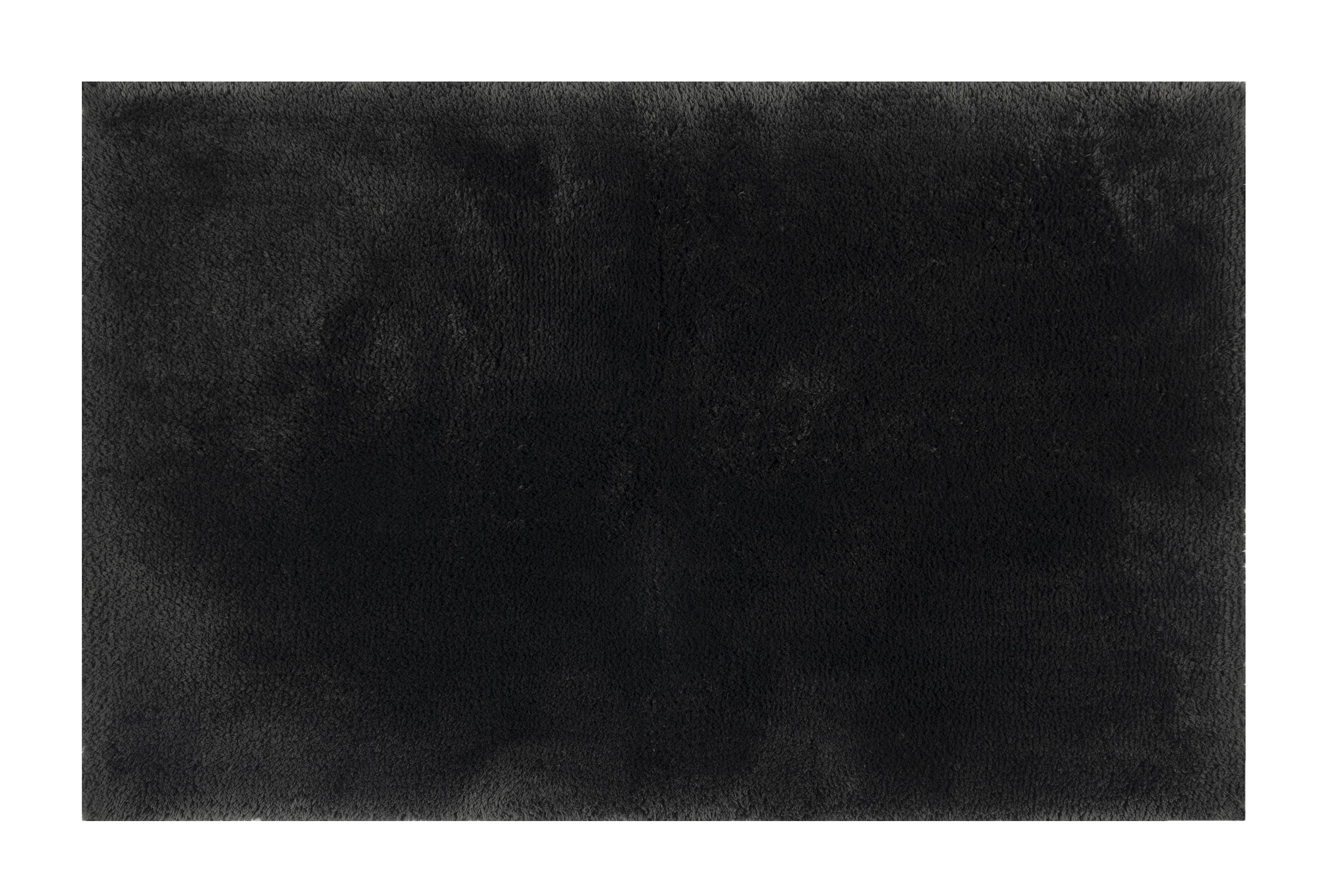 Hotel Style Micro-Polyester Bath Rug, Grey, 24 in x 40 in