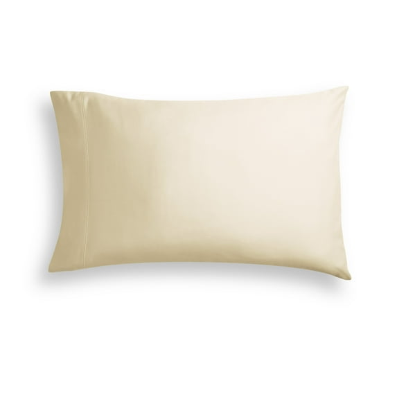 Hotel Style Luxury 4-Piece 600 Thread Count Cream Solid Cotton Bed Sheet Set, Full