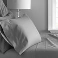 thumbnail image 1 of Hotel Style Luxury 4-Piece 600 Thread Count Silver Striped Cotton Bed Sheet Set, King, 1 of 5