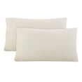 thumbnail image 1 of Hotel Style Tan Lyocell & Linen Blend Percale Pillowcases, King (2 Count), 1 of 6