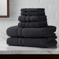 thumbnail image 1 of Hotel Style Turkish Cotton Bath Towel Collection Solid Print Granite 6 Piece Set, 1 of 6