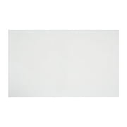 Hotel Style White Micro-Polyester 21" x 34" Bath Rug